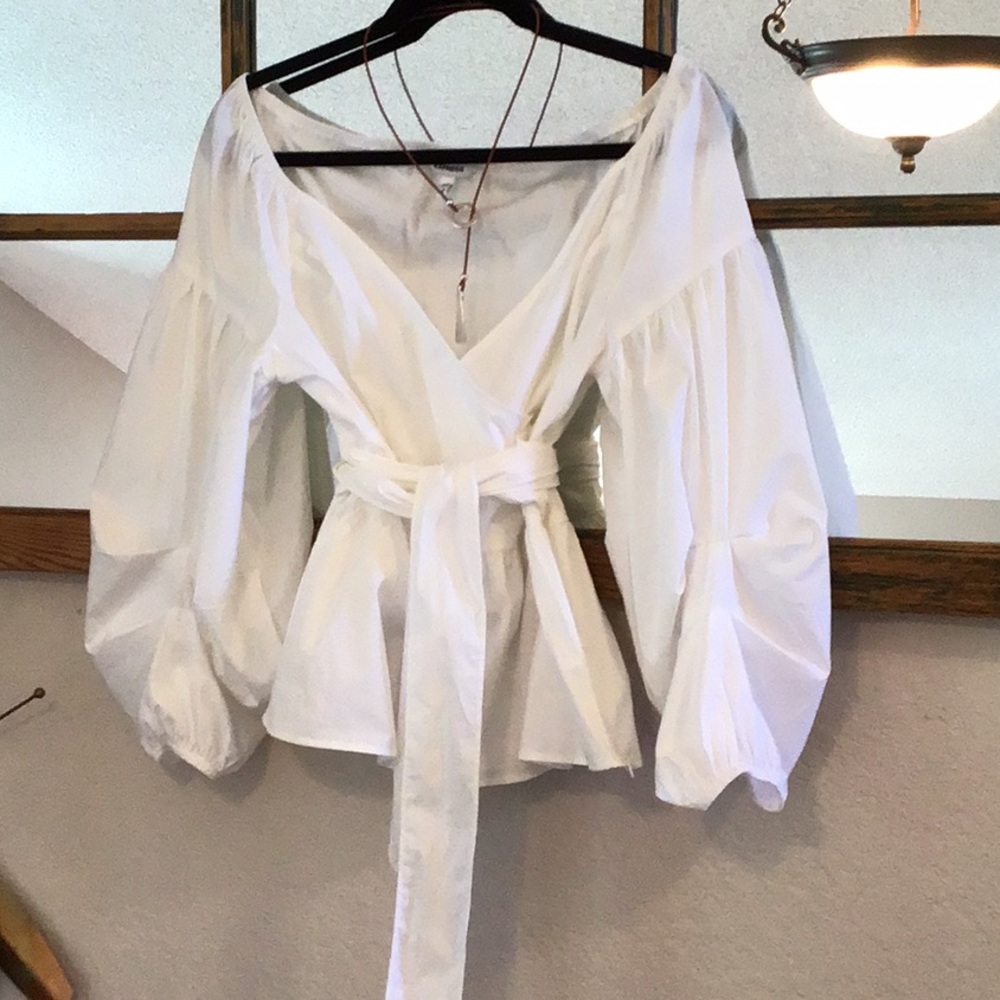 Off-The-Shoulder Wrap Top NWOT